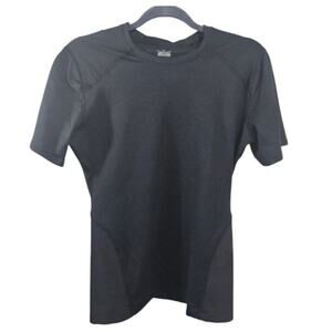 Tommie Copper Men's Back Support Compression Shirt Black Size Large